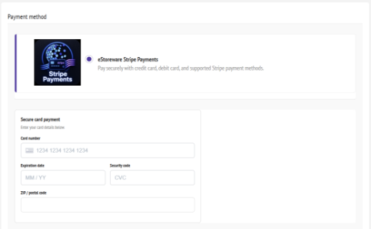 Picture of eStoreware Stripe Payments with Saved Payments and 3DS
