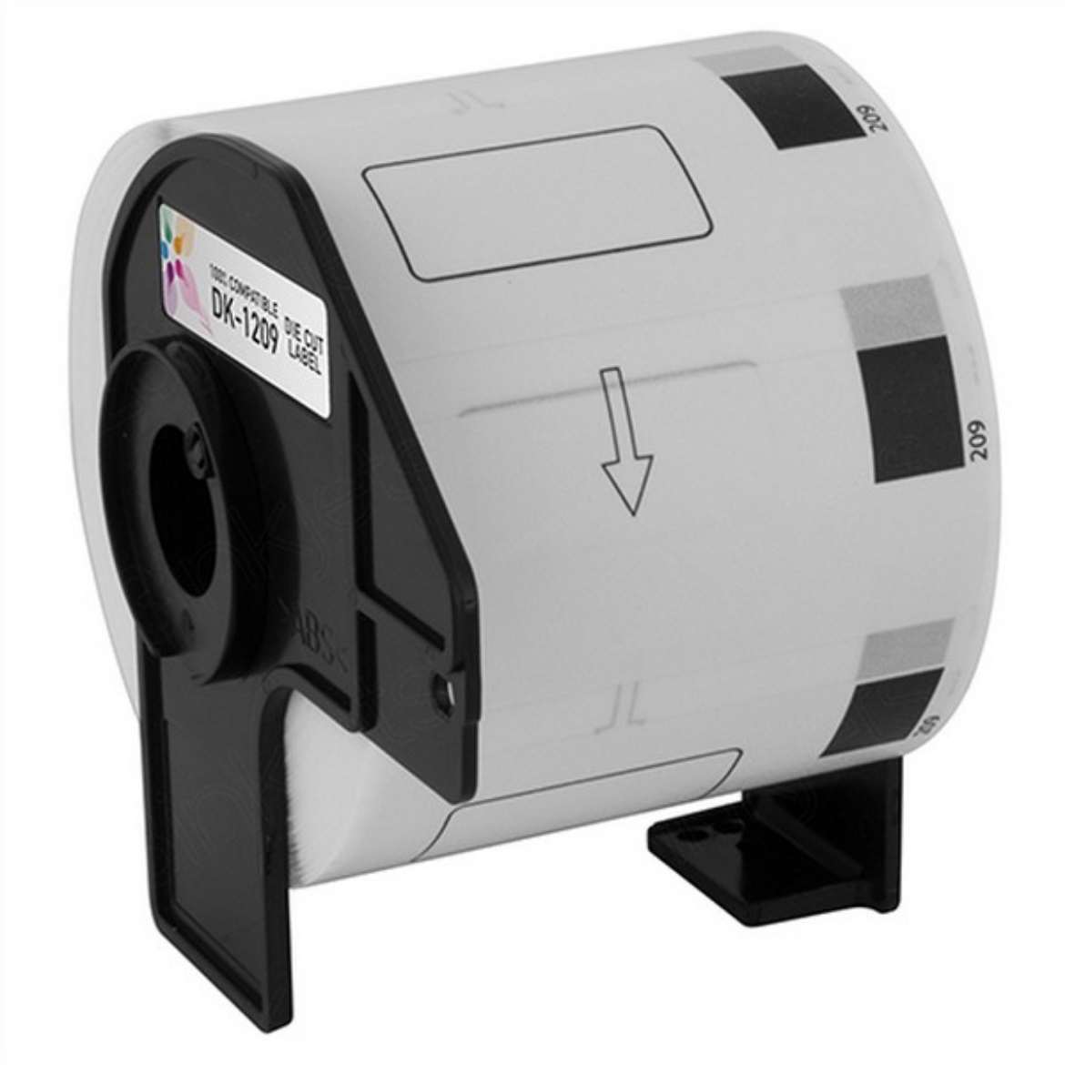Picture of Brother DK-1209 1.1" x 2.4" / 28.9mm x 62mm Die-cut Small White Paper Address Labels (300 pcs)