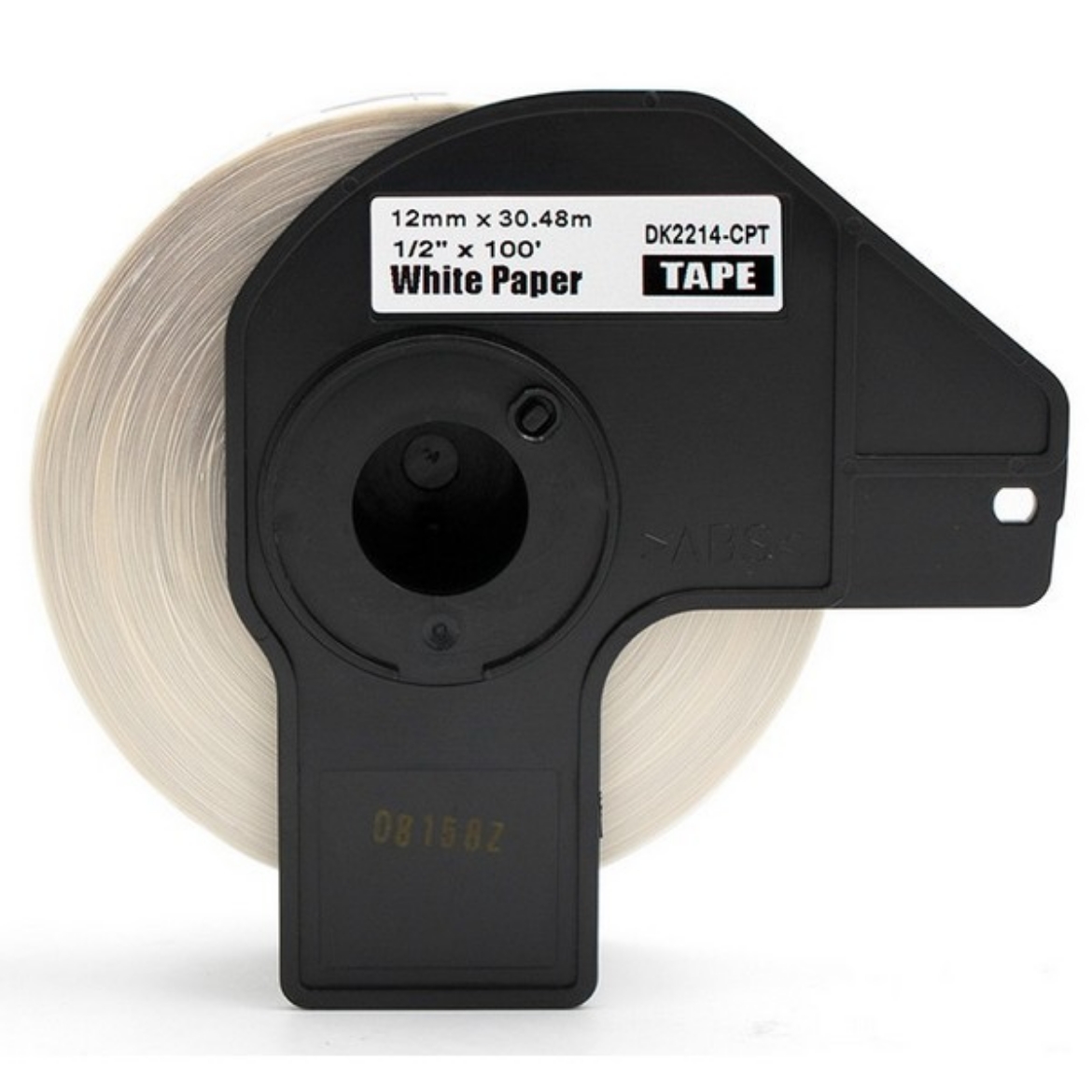Picture of Brother DK-2214 White 0.47" x 100' / 12mm x 30.4m Con+U12062tinuous Length Paper Tape (100' length)