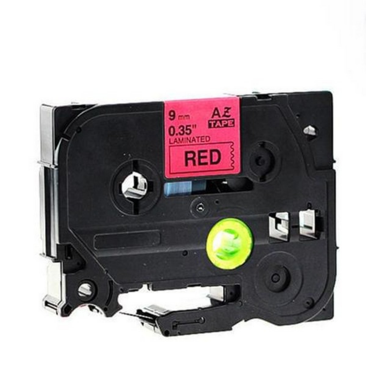 Picture of Brother TZe-421P (TZ-421P) Black on Red Label Tape (3/8"x26' yield)