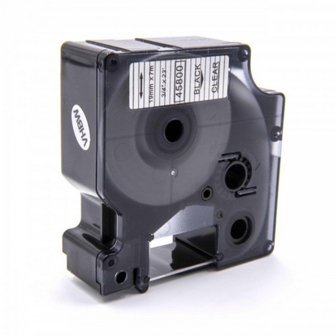 Picture of DYMO 45800 Black on Clear Label Tape (3/4" x23' yield)