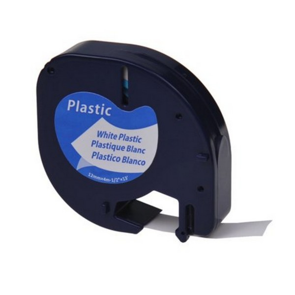 Picture of DYMO 91331 Black on White P-Touch Label Tape (12mm X 4m)