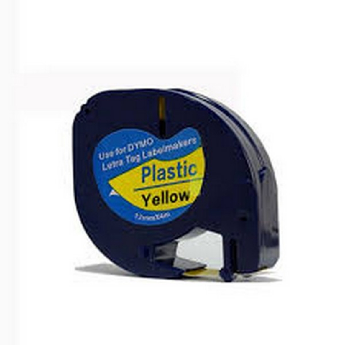 Picture of DYMO 91332 Black on Yellow P-Touch Label Tape (12mm X 4m)