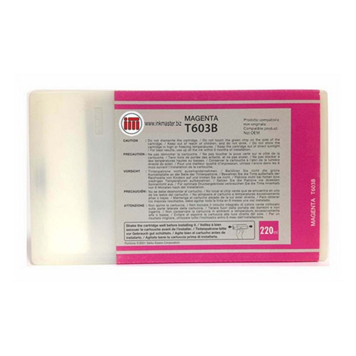 Picture of Epson T603B00 Magenta UltraChrome K3 Ink Cartridge (220 ml)