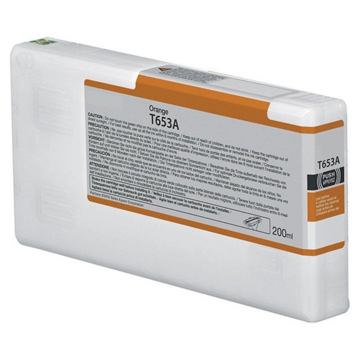 Picture of Epson T653A00 Orange UltraChrome HDR Ink Cartridge (200 ml)