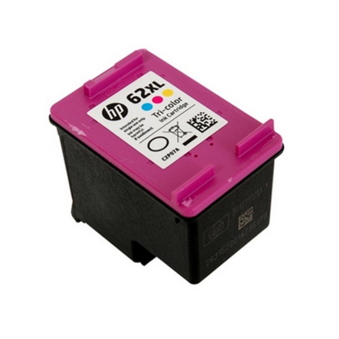 Picture of HP C2P07AN (HP 62XL) High Yield Tri-Color Ink Cartridge (415 Yield)