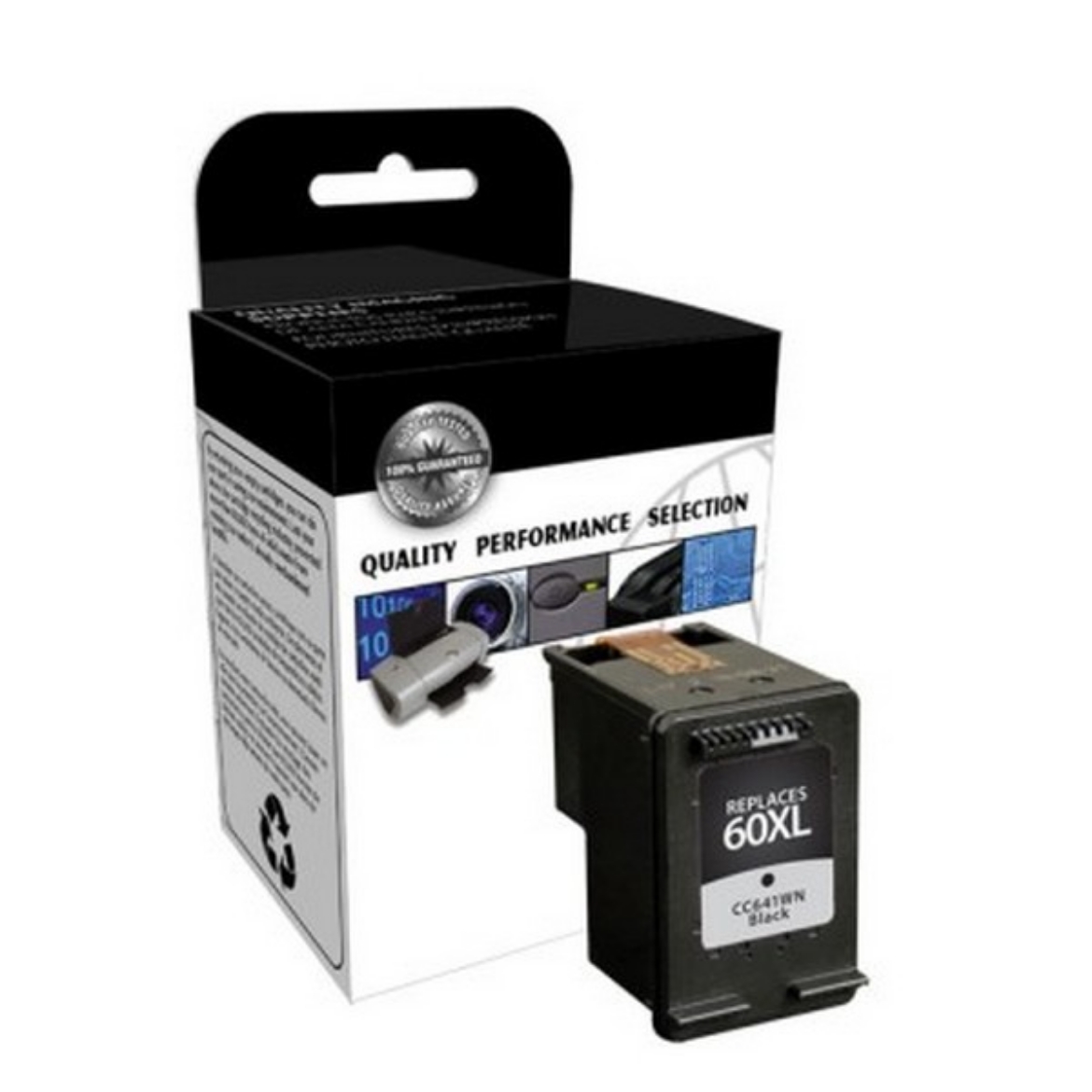 Picture of HP CC641WN (HP 60XL) High Yield Black Ink Cartridge (600 Yield)