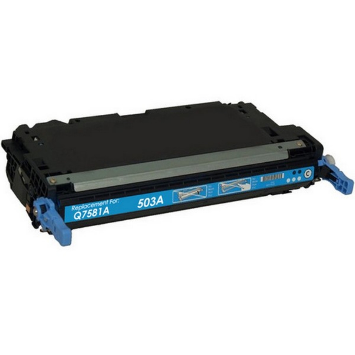 Picture of HP Q7581A (HP 503A) Cyan Toner Cartridge (6000 Yield)