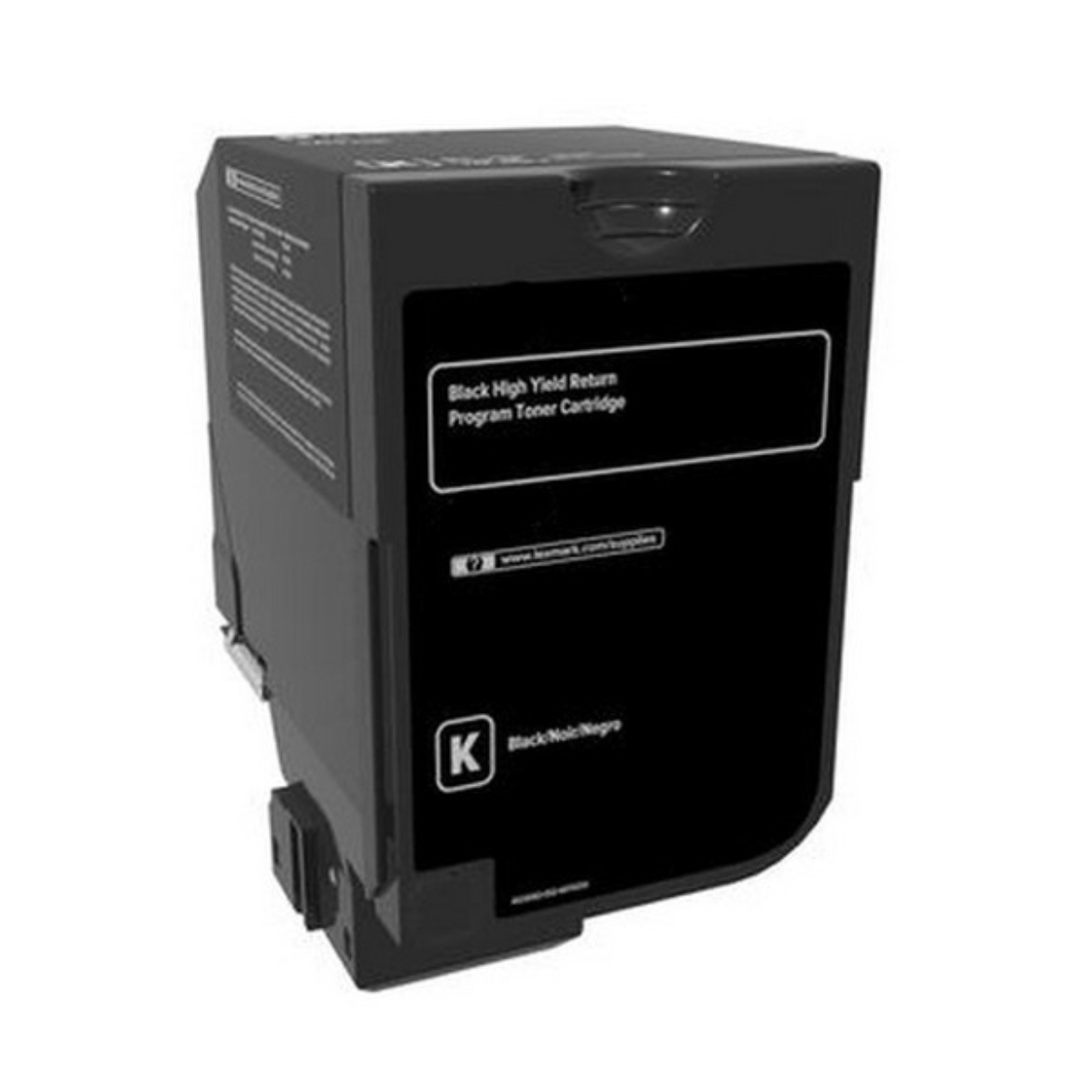 Picture of Lexmark 74C1HK0 High Yield Black Toner Cartridge (20000 Yield)