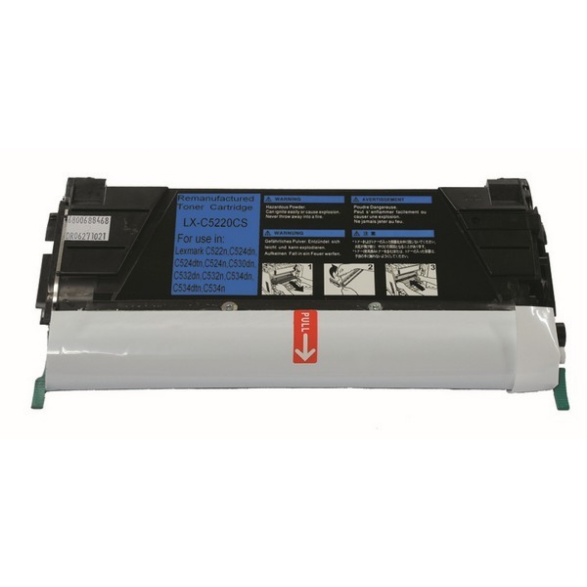 Picture of Lexmark C5222CS Cyan Toner Cartridge (3000 Yield)