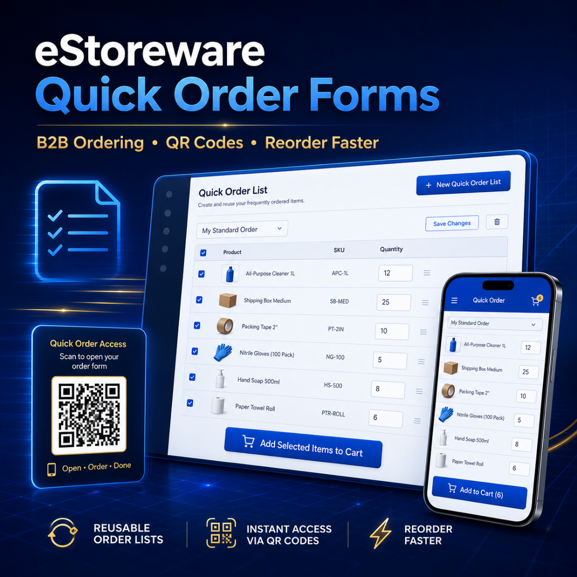 Picture of eStoreware Quick Order Forms Free