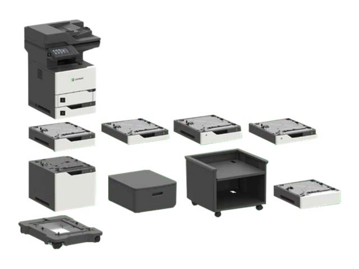 Picture of Lexmark MX721ade Monochrome Laser Multifunction Printer