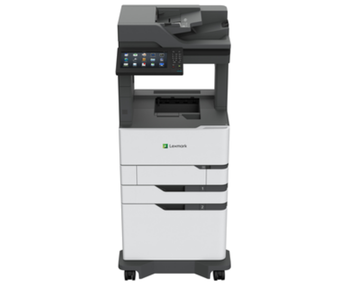 Picture of Lexmark MX822adxe Monochrome Laser Multifunction Printer (Low-Voltage Configuration) — 25BT601